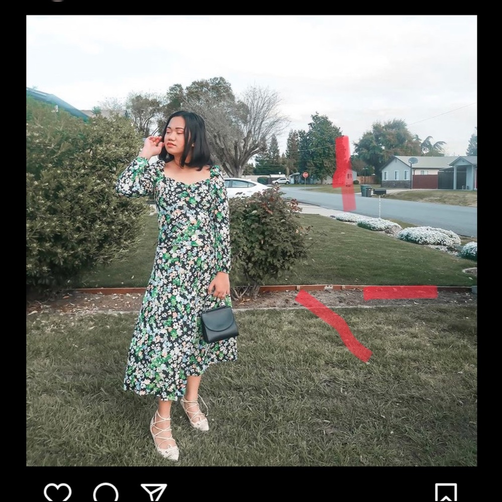 H&M Floral Top and Skirt Set